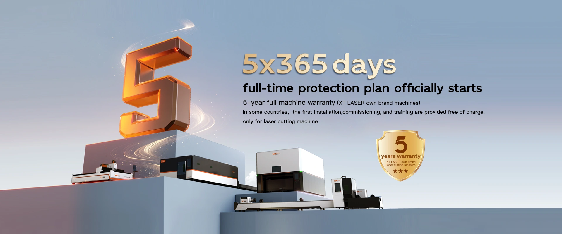 XT LASER 5-YEAR WARRANTY